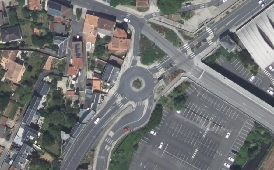Vue aérienne du Avenue de Nantes