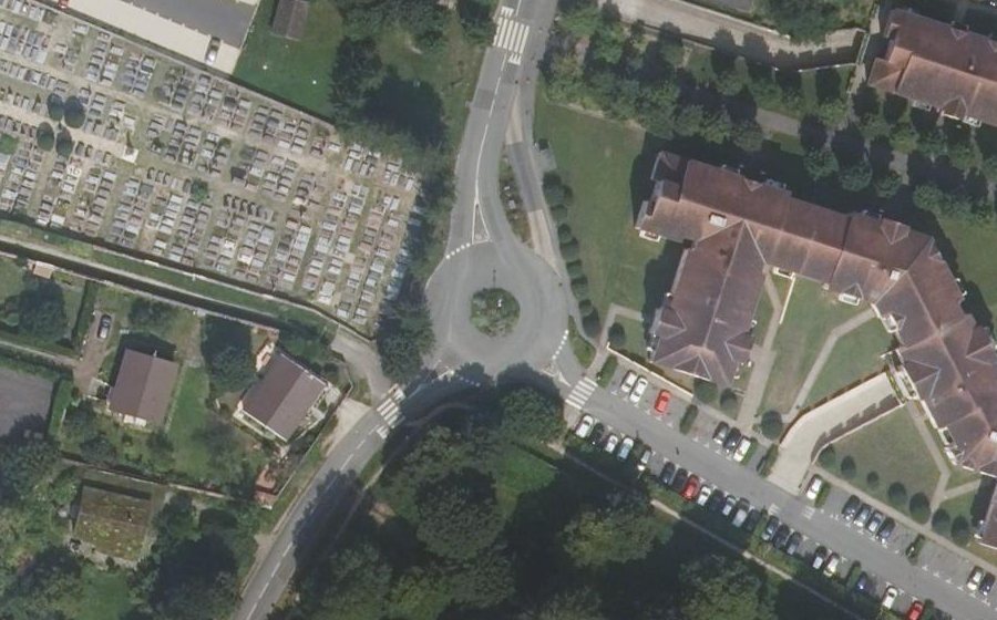 Vue aérienne du Rue de l'Arpajonnais