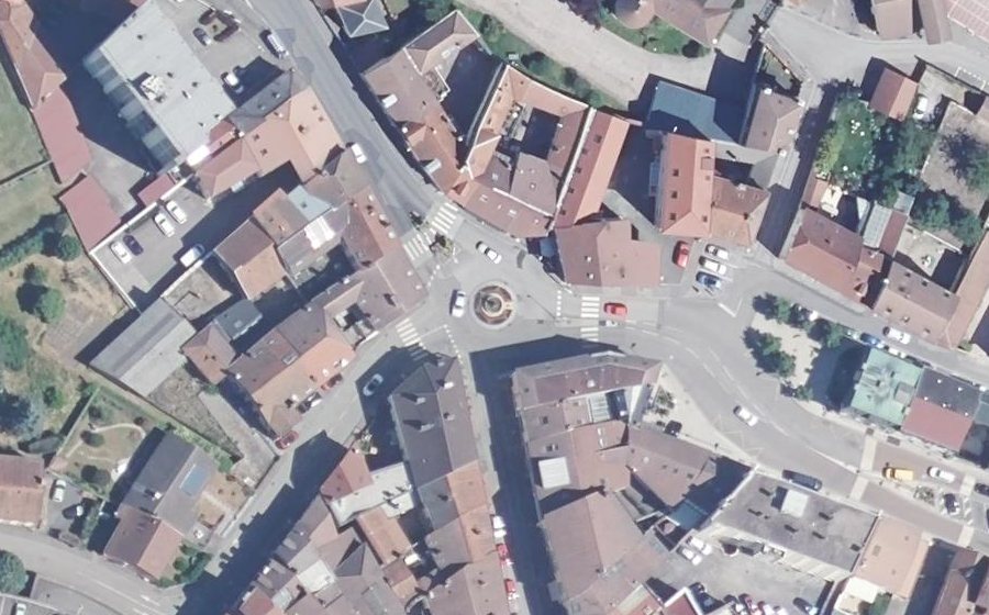 Vue aérienne du Rond-Point des Travailleurs