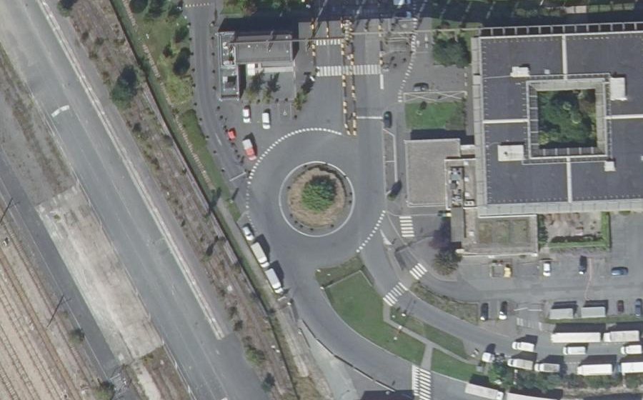 Vue aérienne du Place de la Logistique