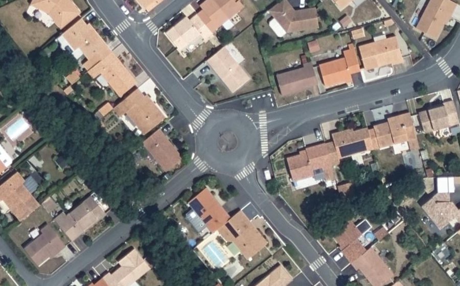Vue aérienne du Rue Albert Deman