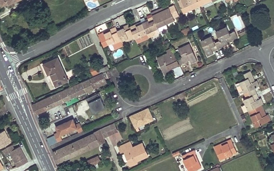 Vue aérienne du Rue de Roquefeuil