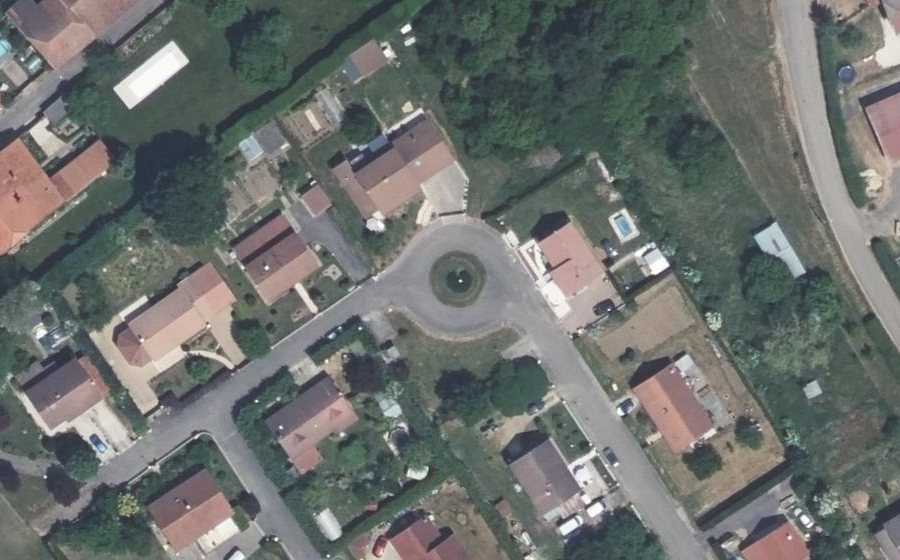 Vue aérienne du Rue du Parterre