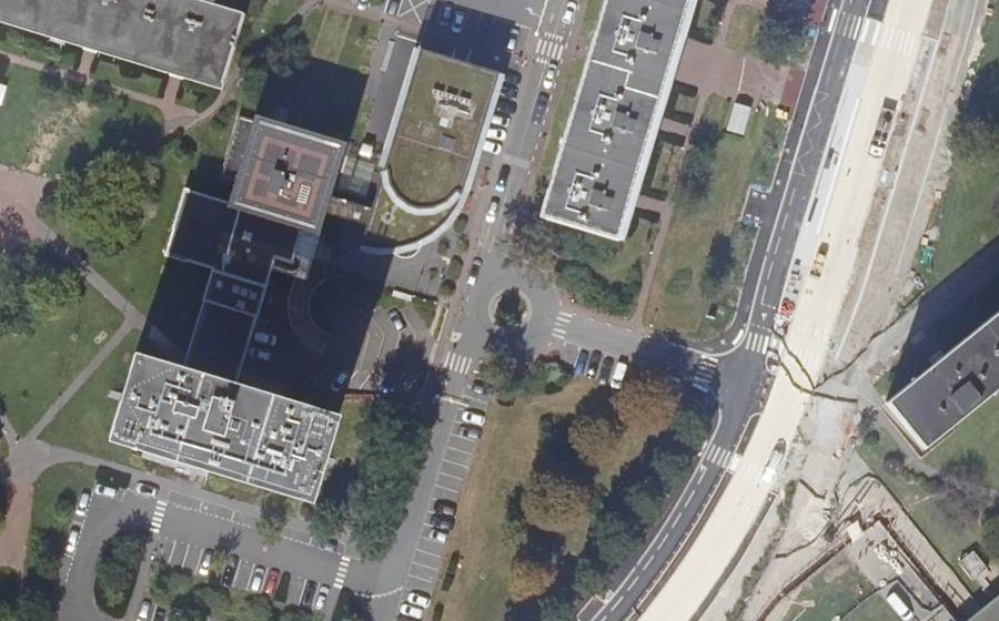 Vue aérienne du Allée Eugène Mouchot