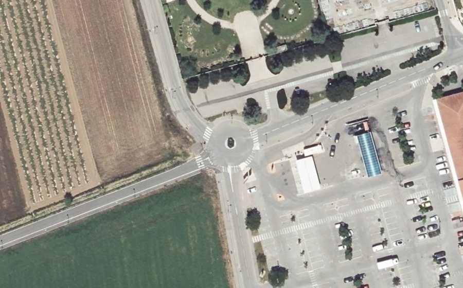 Vue aérienne du Rond-Point du Plan