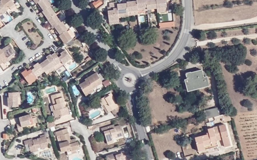 Vue aérienne du Rond-Point Henri Tisot