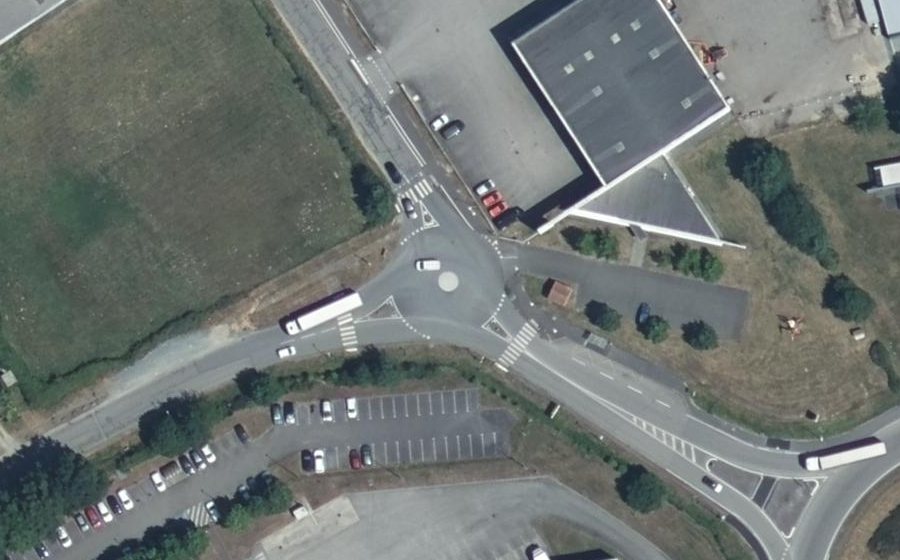 Vue aérienne du Rond-Point Michel Dubreuil