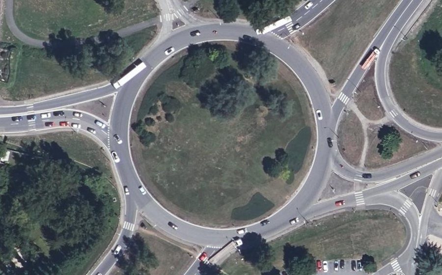 Vue aérienne du Giratoire de Saint-Félix