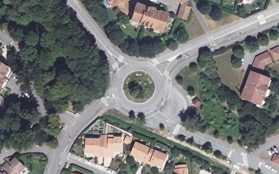 Vue aérienne du Rond-Point Jean Moulin