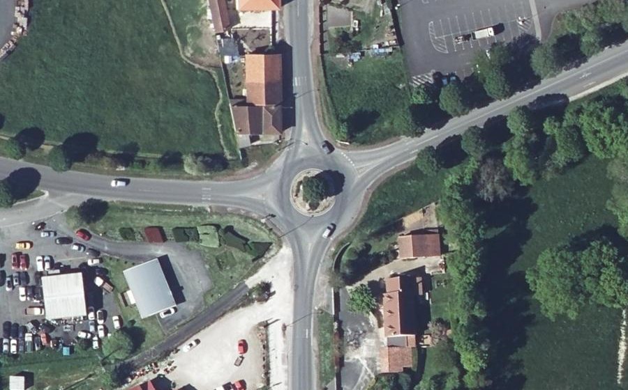 Vue aérienne du Route d'Angoulême