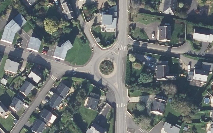 Vue aérienne du Rond-Point de Keraliou