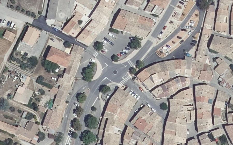 Vue aérienne du Place Valette