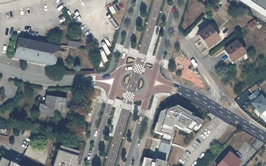 Vue aérienne du Boulevard Costa de Beauregard