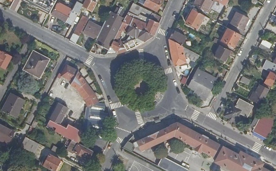 Vue aérienne du Place de Stalingrad