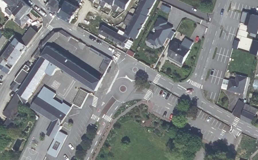 Vue aérienne du Rue de Verdun