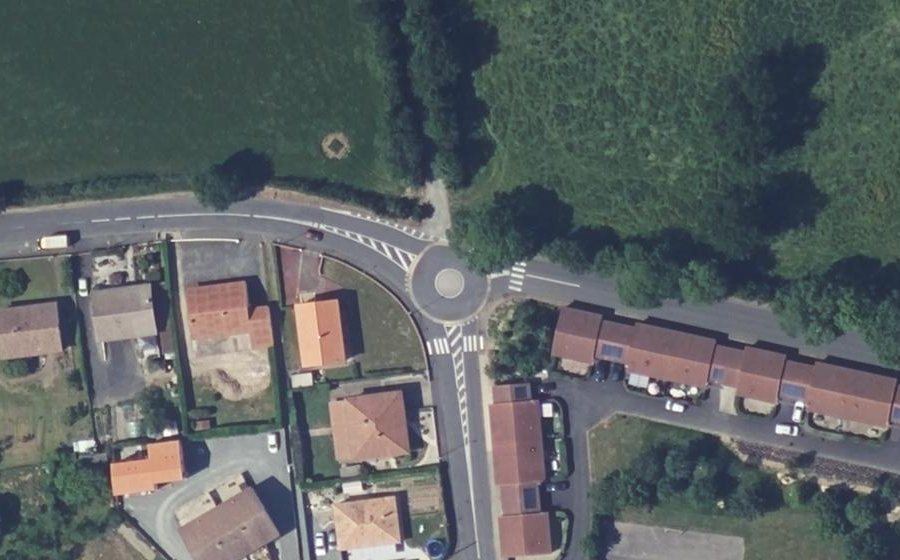 Vue aérienne du Rue de la Vergnaie