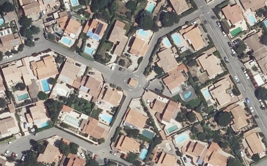 Vue aérienne du Allée des Hirondelles