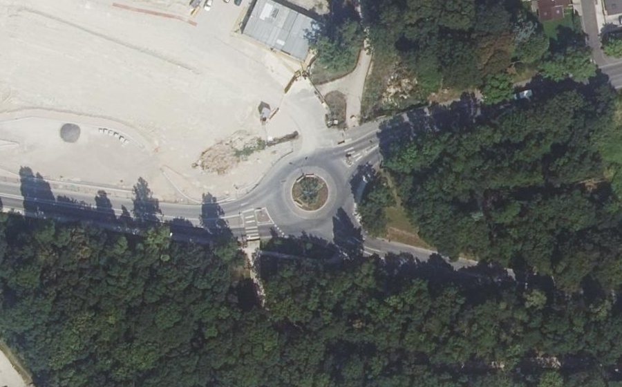 Vue aérienne du Rond-Point des Oiseaux