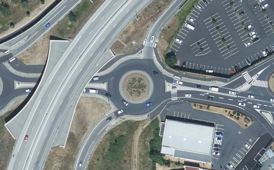 Vue aérienne du Rond-Point de Tireboeuf