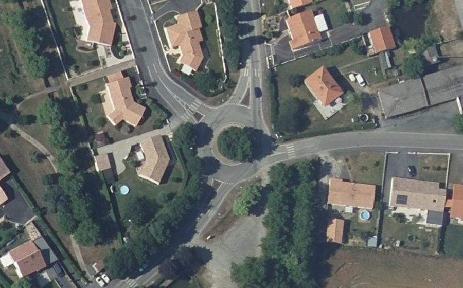 Vue aérienne du Rue Amiral du Chaffault