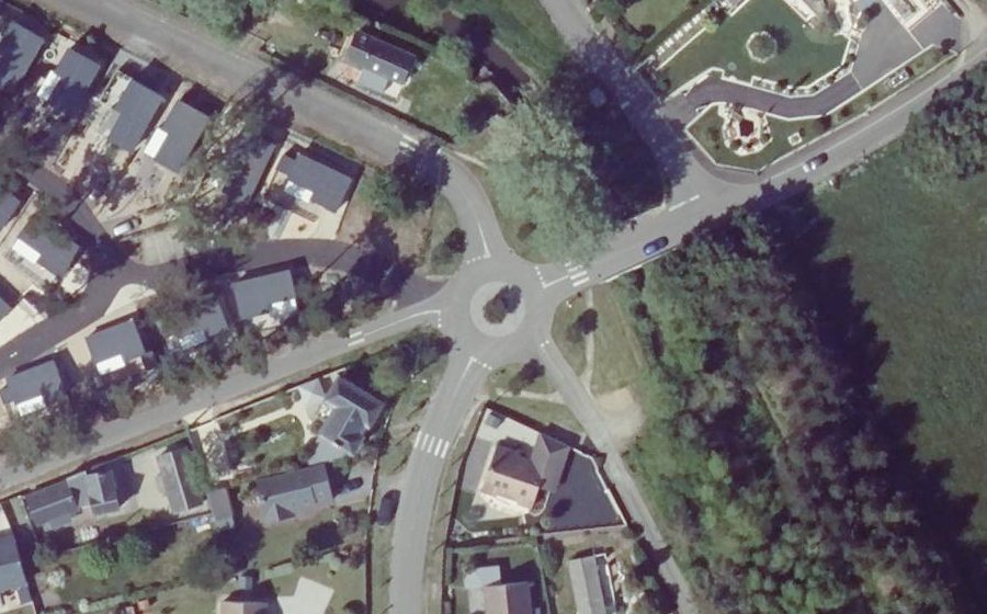 Vue aérienne du Rond-Point du Pont Hogris