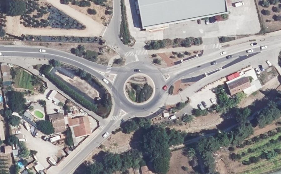 Vue aérienne du Giratoire Marius Trotobas