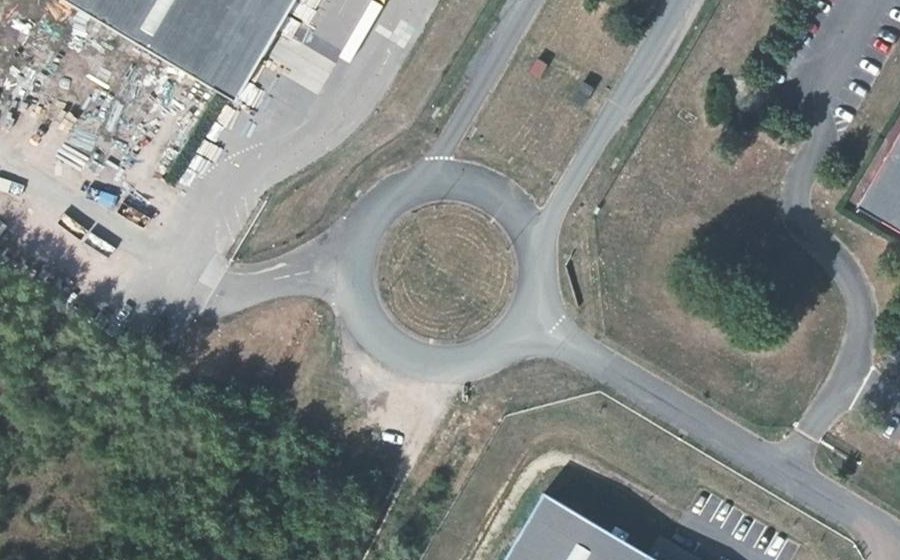 Vue aérienne du Allée René Monneret