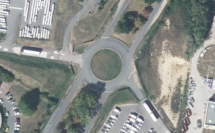 Vue aérienne du Allée René Monneret