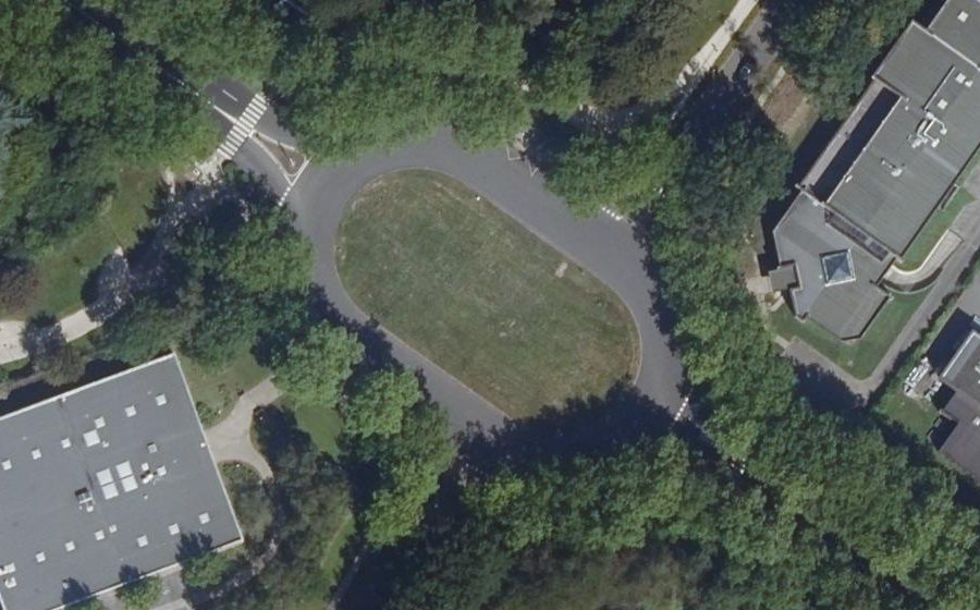 Vue aérienne du Rond-Point de l'Épine des Champs