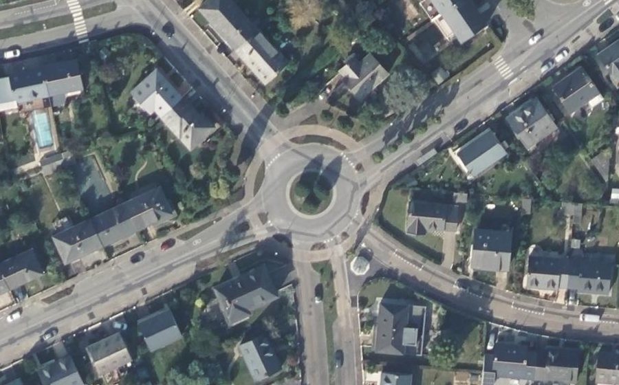 Vue aérienne du Rond-Point de la Rotonde