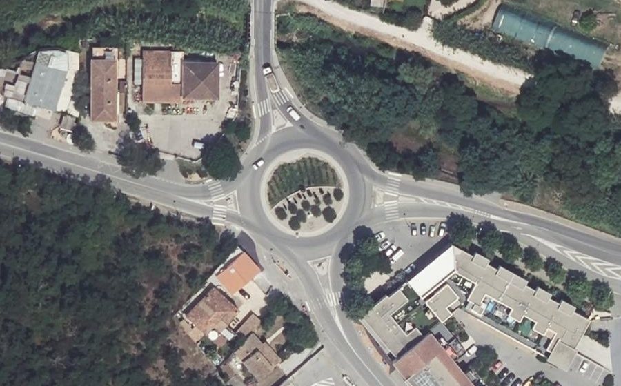 Vue aérienne du Rond-Point Saint-Maur