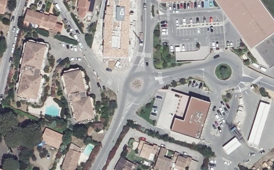 Vue aérienne du Rond-Point du Mourillon