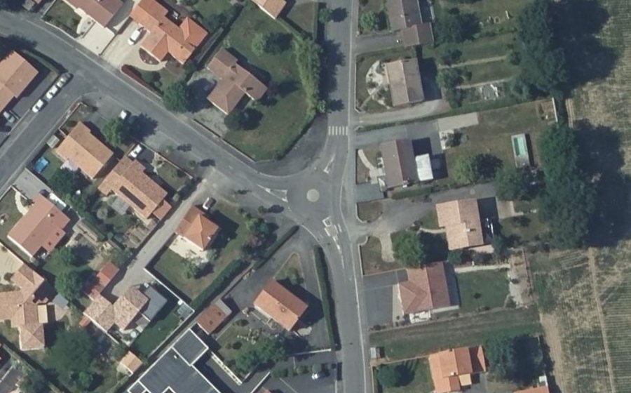 Vue aérienne du Rue du Lac