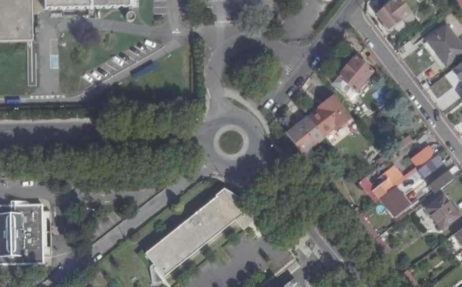 Vue aérienne du Avenue Auguste Rodin