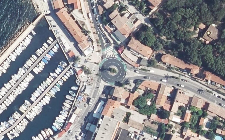 Vue aérienne du Rond-Point de la Citadelle