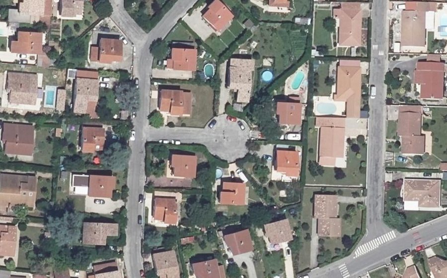 Vue aérienne du Rond-Point de l'Écureuil