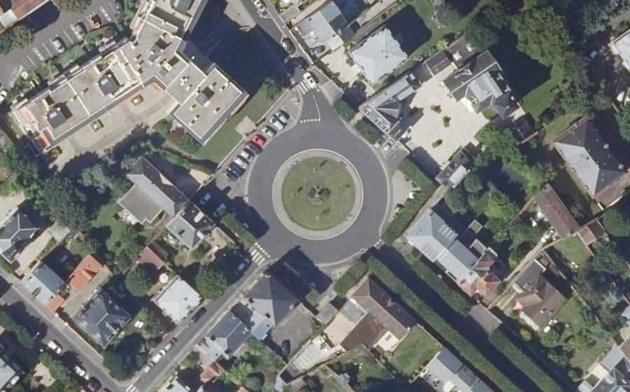 Vue aérienne de la Place Decamps