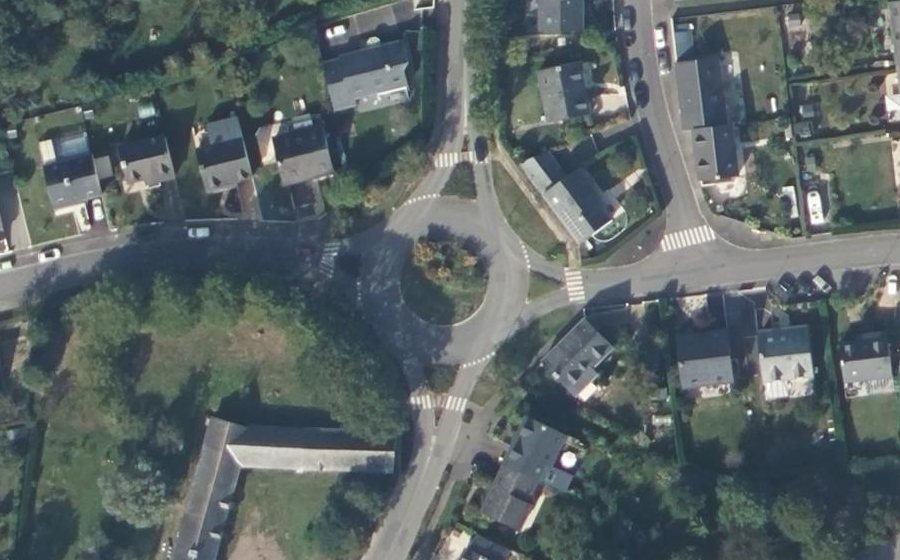 Vue aérienne du Rond-Point du Plessis