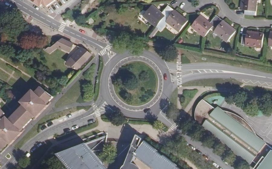 Vue aérienne de la Place des Frères Voisin