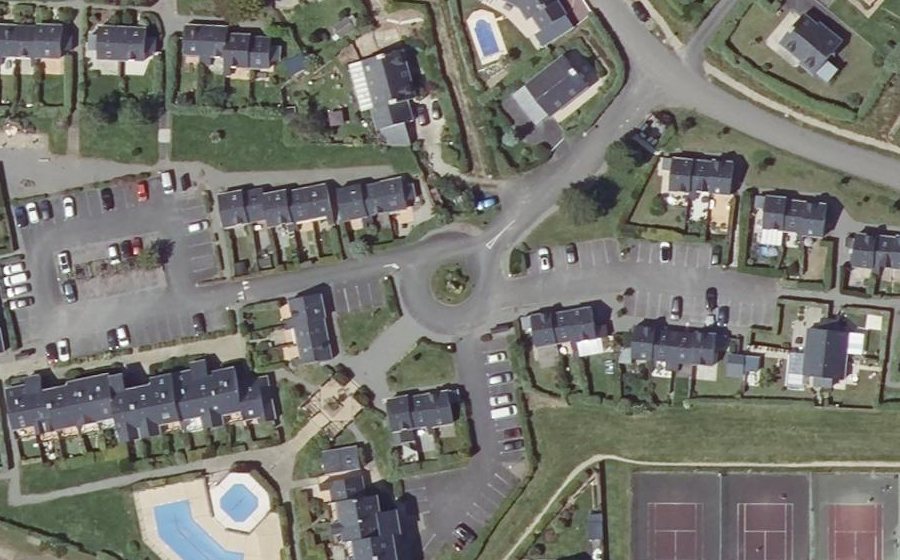 Vue aérienne du Résidence le Locmoran