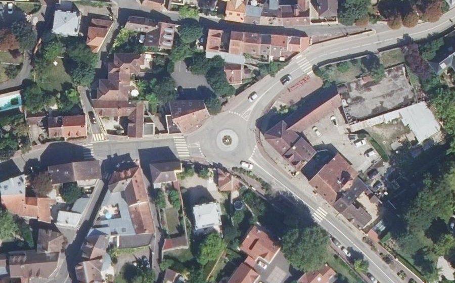 Vue aérienne du Place de Strasbourg