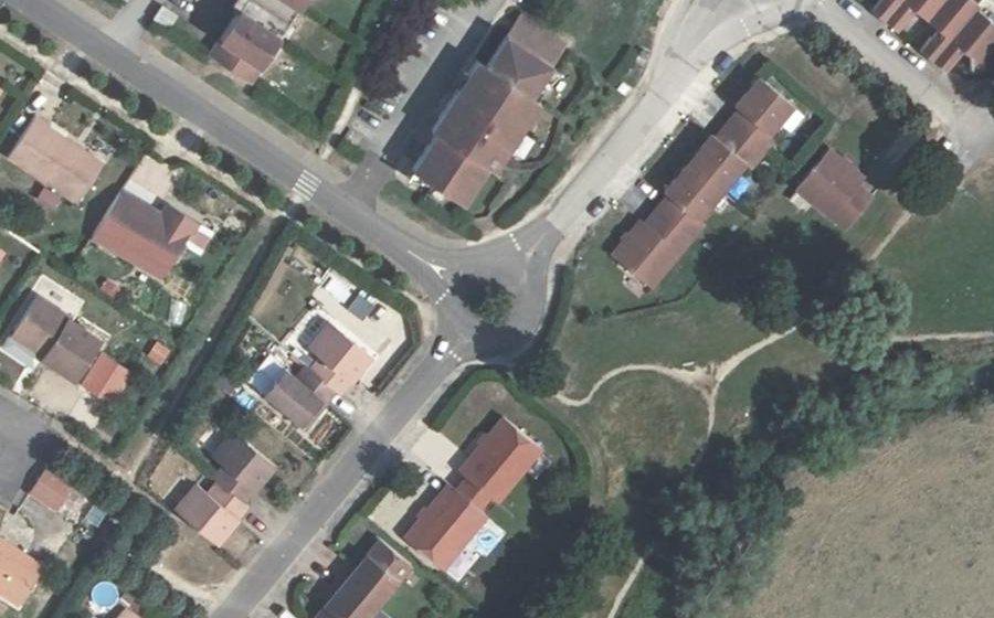 Vue aérienne du Rue de la Thalie