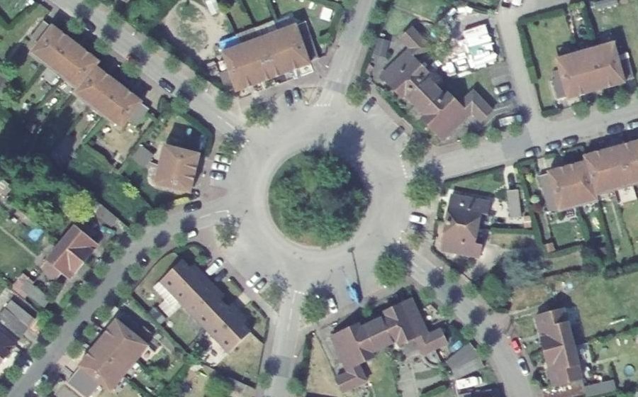 Vue aérienne du Place Frédéric Roche