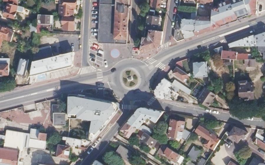 Vue aérienne du Place Ianchelevici