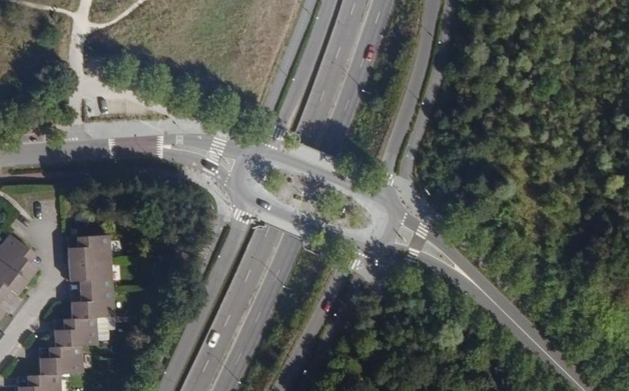 Vue aérienne de la Place Paul Delouvrier