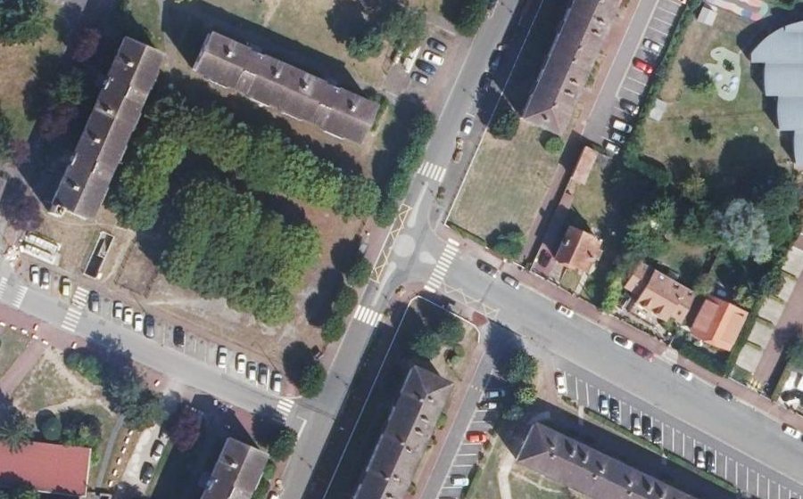 Vue aérienne du Boulevard Louis Pasteur