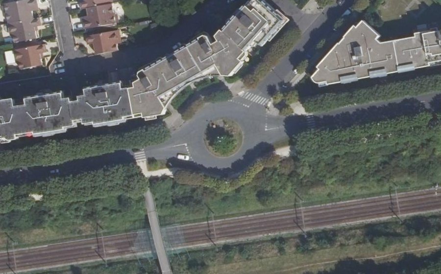 Vue aérienne du Rue du Marnois
