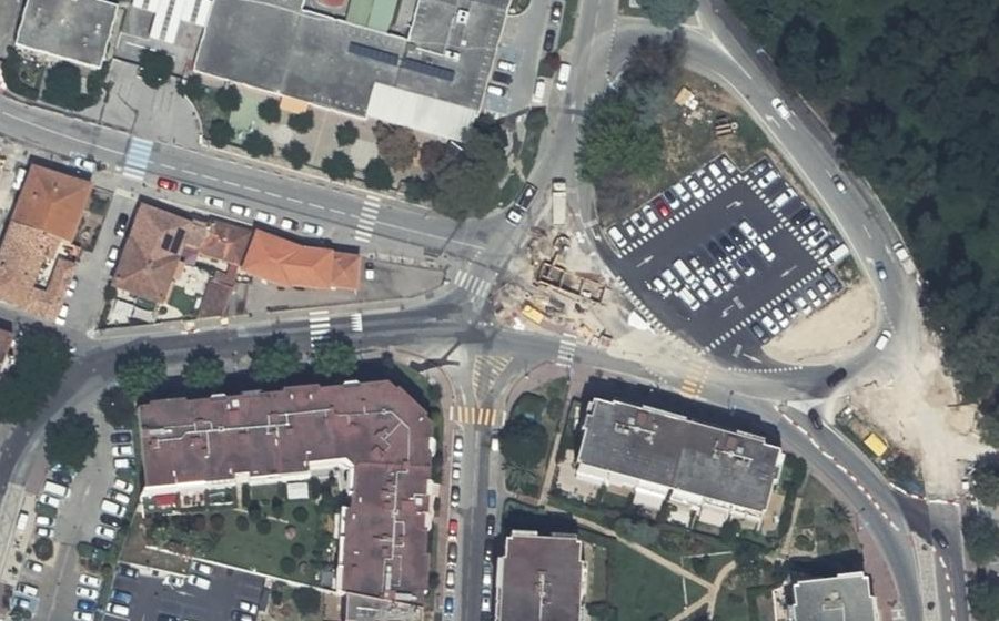Vue aérienne du Avenue Janvier Passero