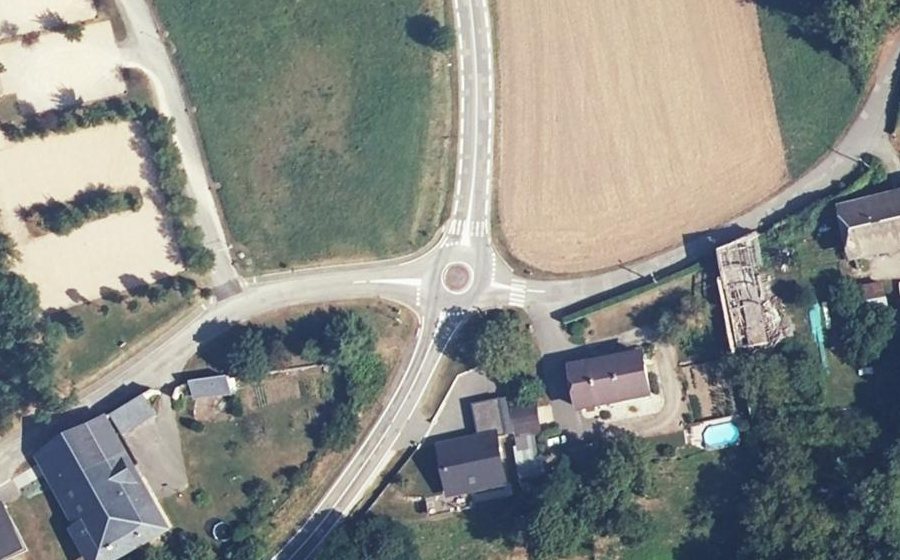 Vue aérienne du Rond-Point de Beauregard