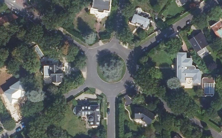 Vue aérienne du Rond-Point de l'Étoile